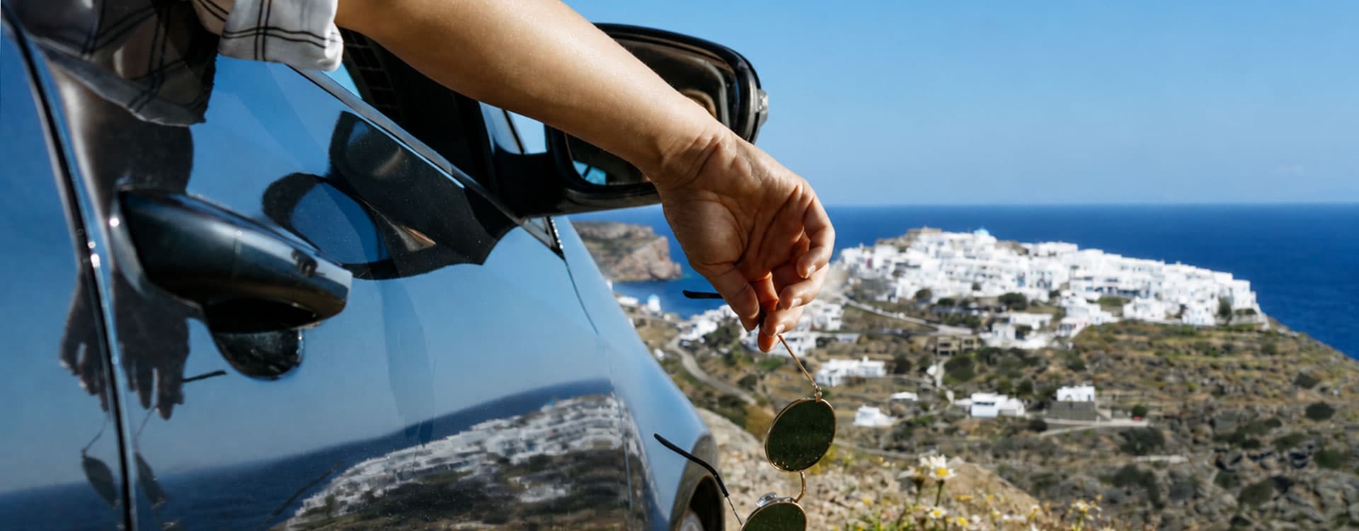 Mietwagen Sifnos: lokale Flotte, Abholung Kamares, faire Preise